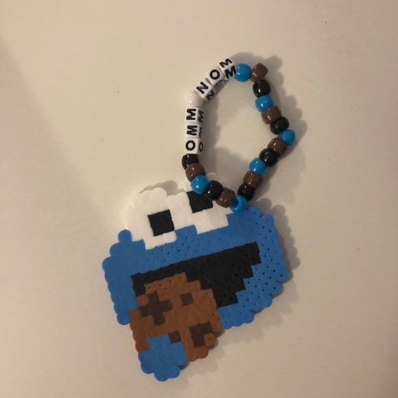 Cookie Monster Perler Kandi - Picture 2 of 3